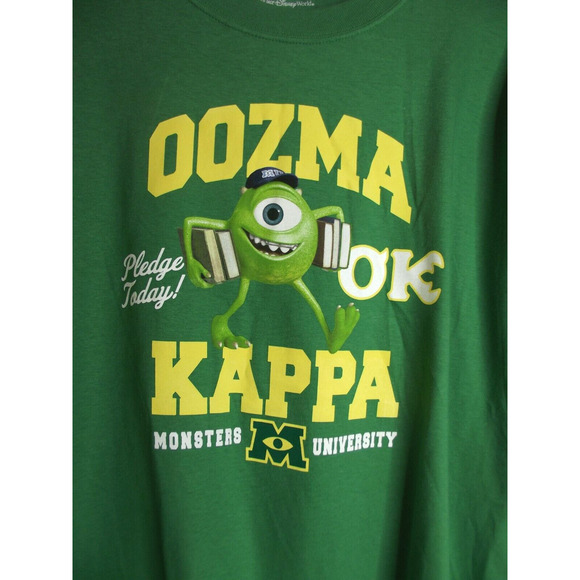 Vtg Disney Oozma Kappa Monsters Univ T-SHIRT - Size 2XL - Mike Wazowski NEW - Picture 2 of 8